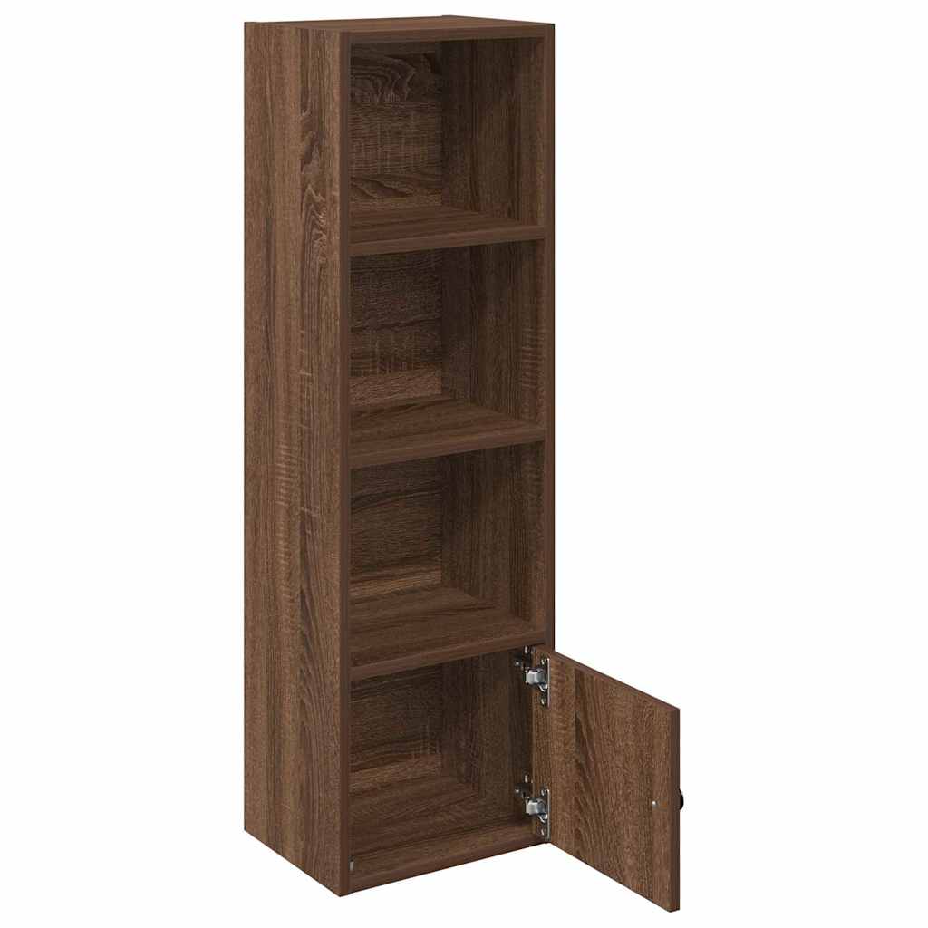 Bookshelf Brown Oak Look 31x24x102 cm Wood Material