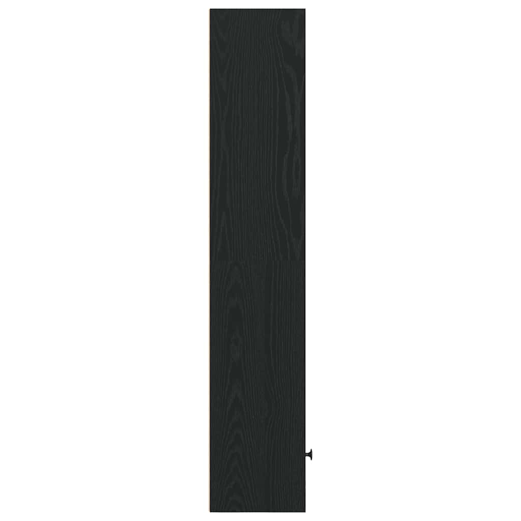 Bookshelf Black Oak Look 31x24x127 cm Wood Material