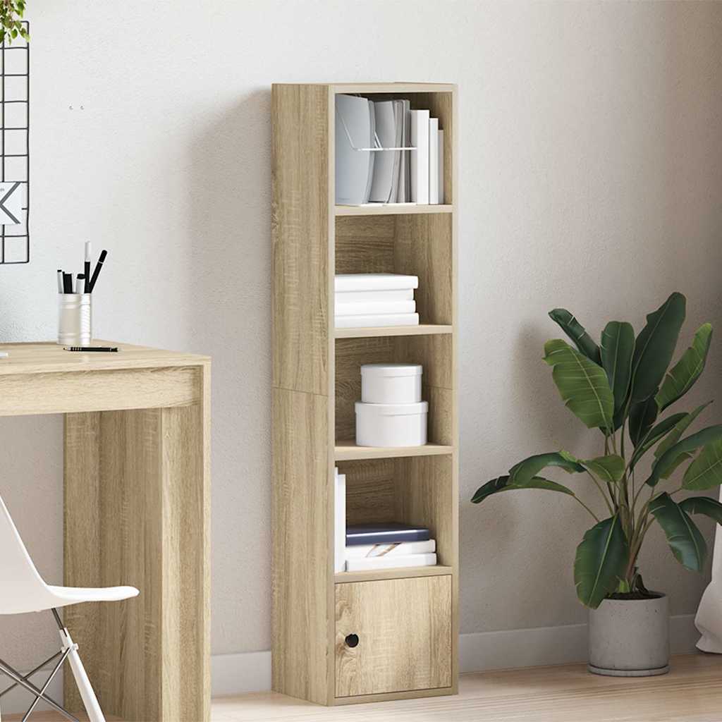 Bookshelf Sonoma Oak 31x24x127 cm Wood Material