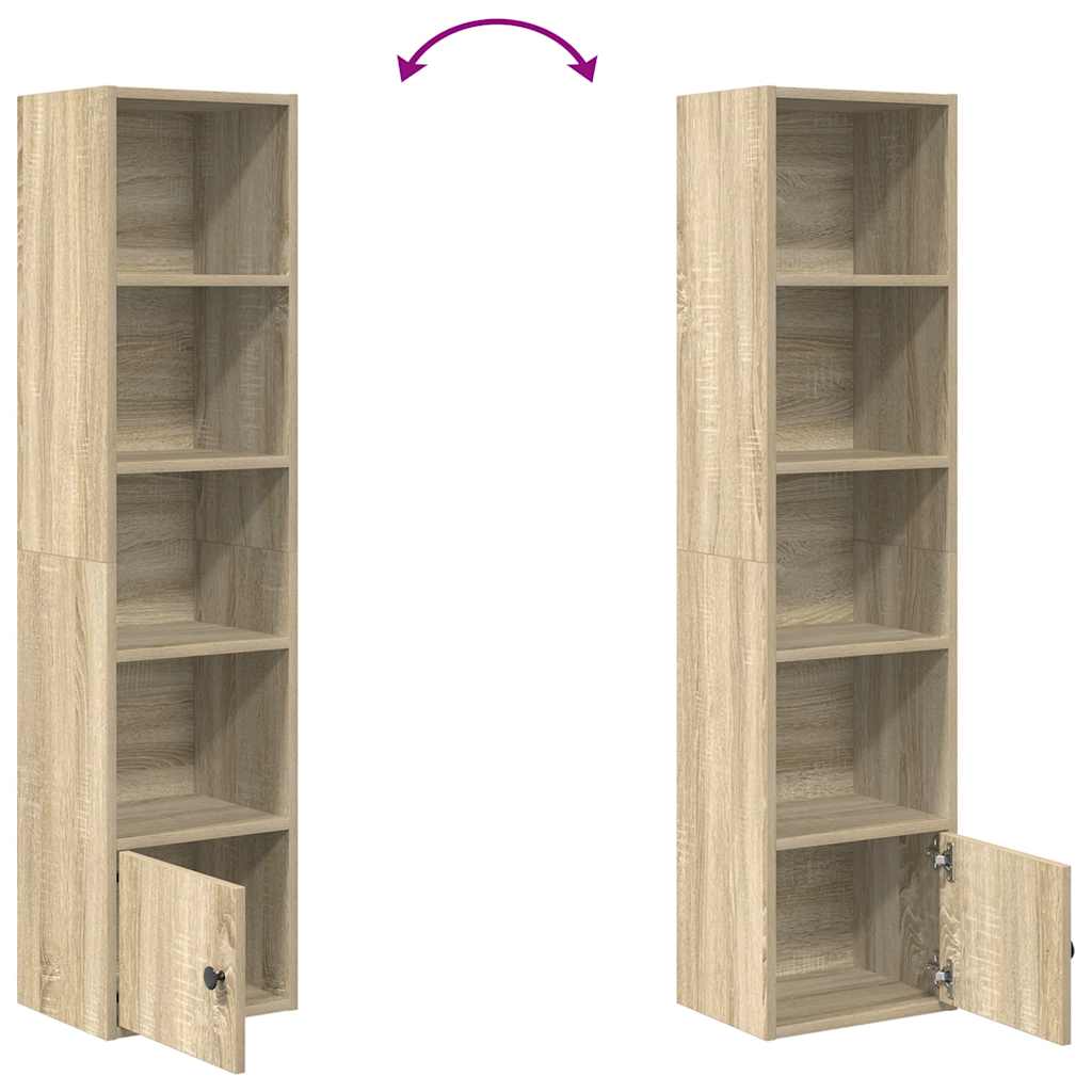 Bookshelf Sonoma Oak 31x24x127 cm Wood Material