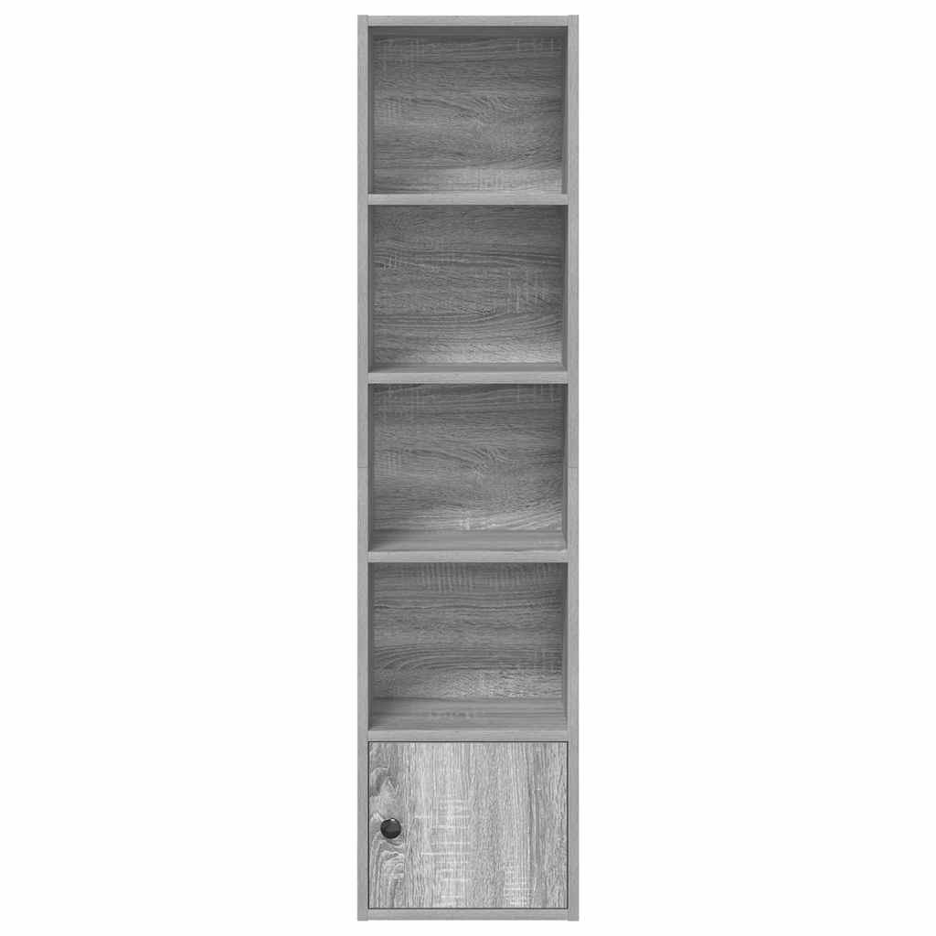 Bücherregal Grau Sonoma 31x24x127 cm Holzwerkstoff