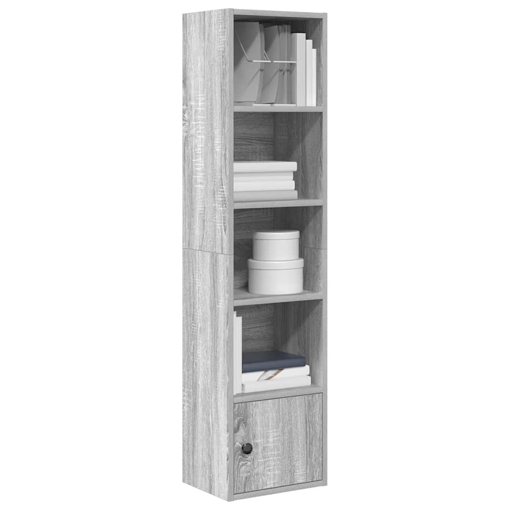 Bücherregal Grau Sonoma 31x24x127 cm Holzwerkstoff