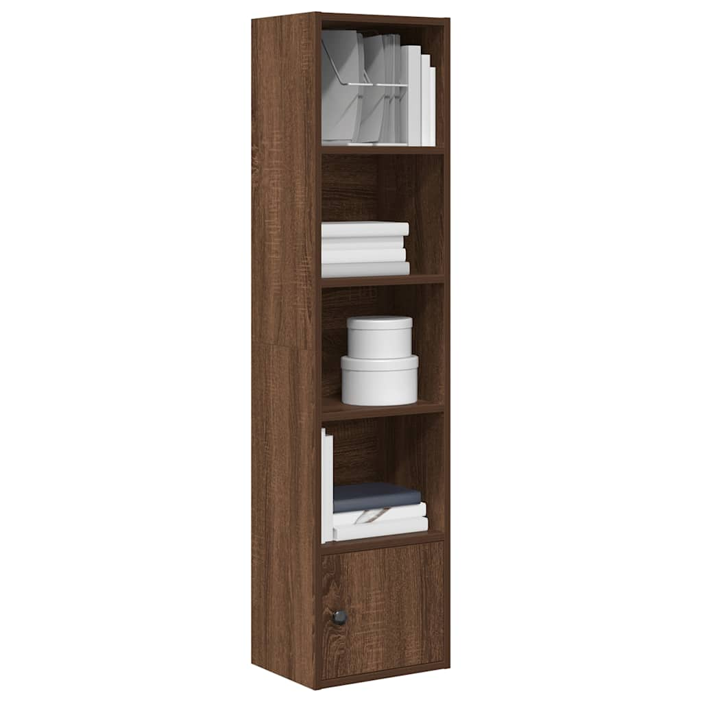 Bücherregal Braun Eichen-Optik 31x24x127 cm Holzwerkstoff