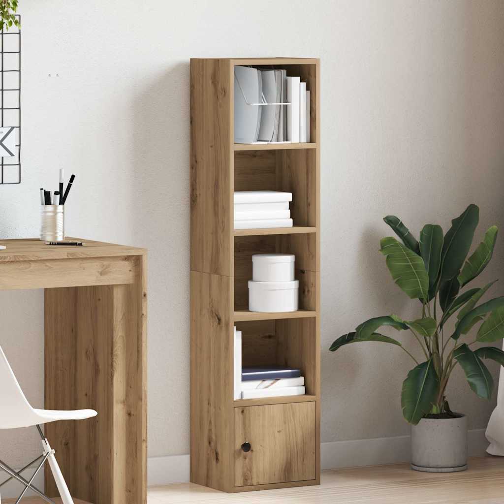 Bookshelf Artisan Oak 31x24x127 cm Wood Material