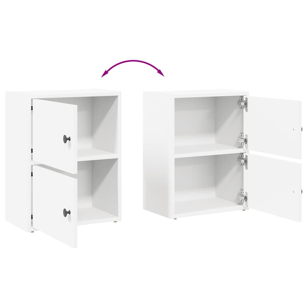 Bookshelf White 40x24x52 cm Wood Material