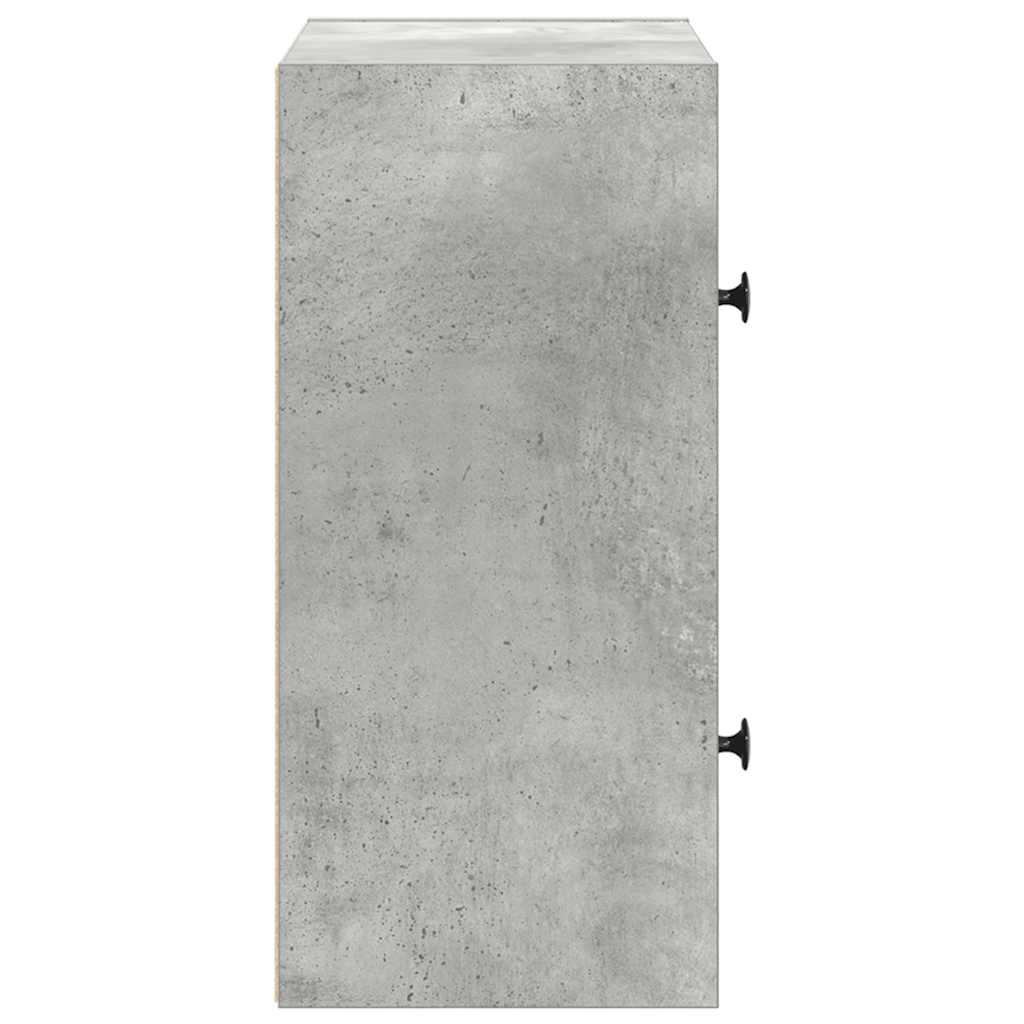 Bookshelf Concrete Grey 40x24x52 cm Wood Material