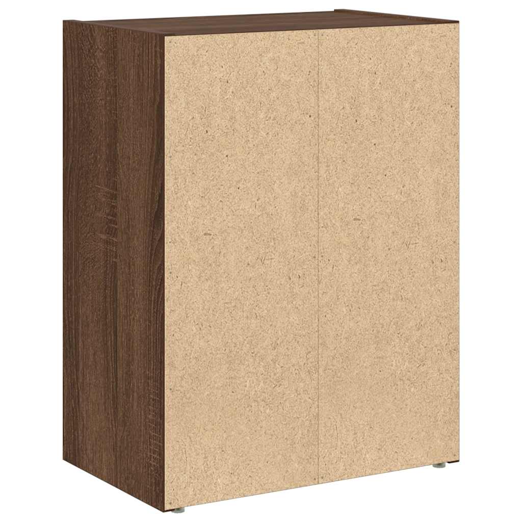 Bücherregal Braun Eichen-Optik 40x24x52 cm Holzwerkstoff