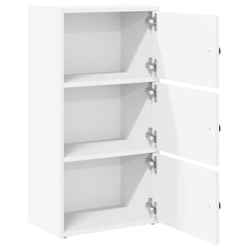 Bookshelf White 40x24x77 cm Wood Material