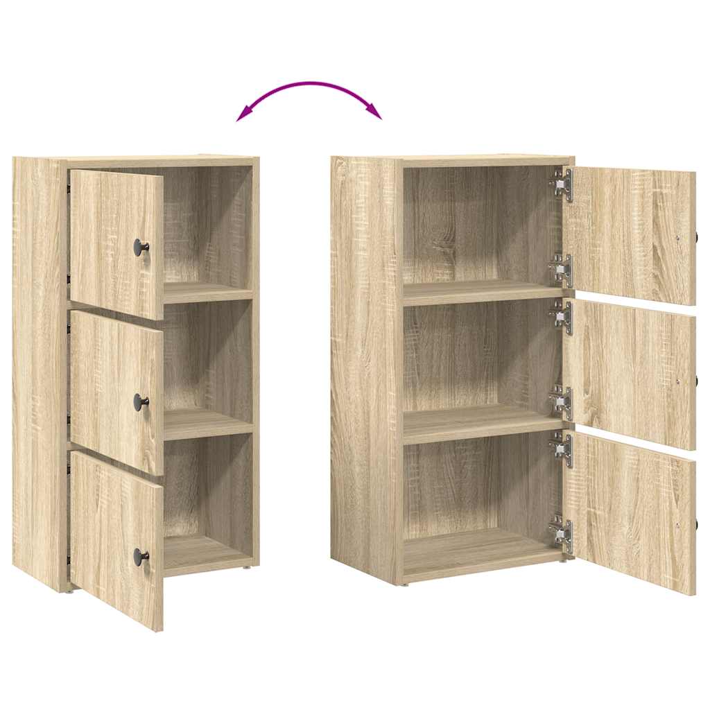 Bücherregal Sonoma-Eiche 40x24x77 cm Holzwerkstoff