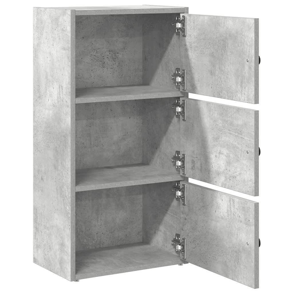 Bookshelf Concrete Grey 40x24x77 cm Wood Material