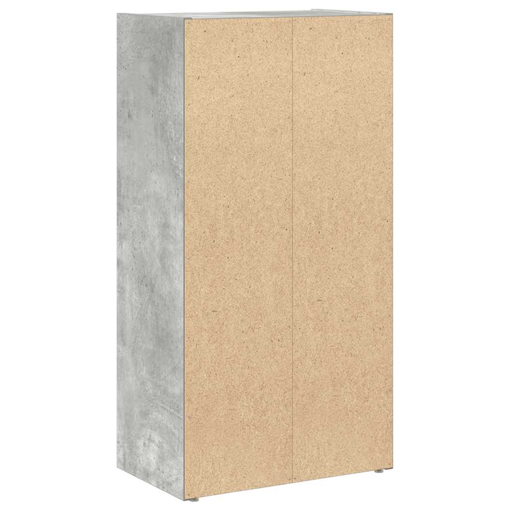 Bookshelf Concrete Grey 40x24x77 cm Wood Material