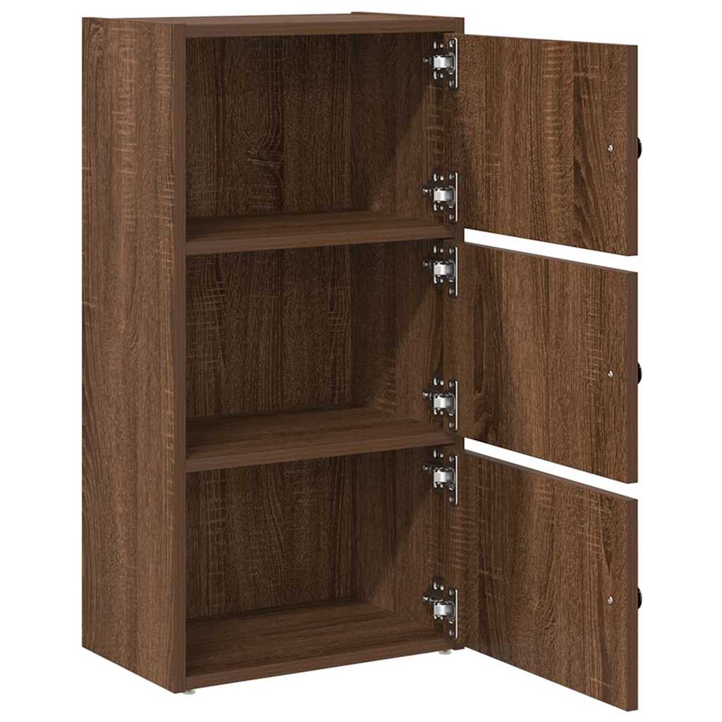 Bookshelf Brown Oak Look 40x24x77 cm Wood Material