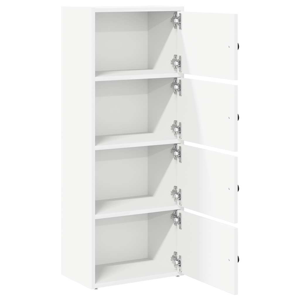 Bookshelf White 40x24x102 cm Wood Material