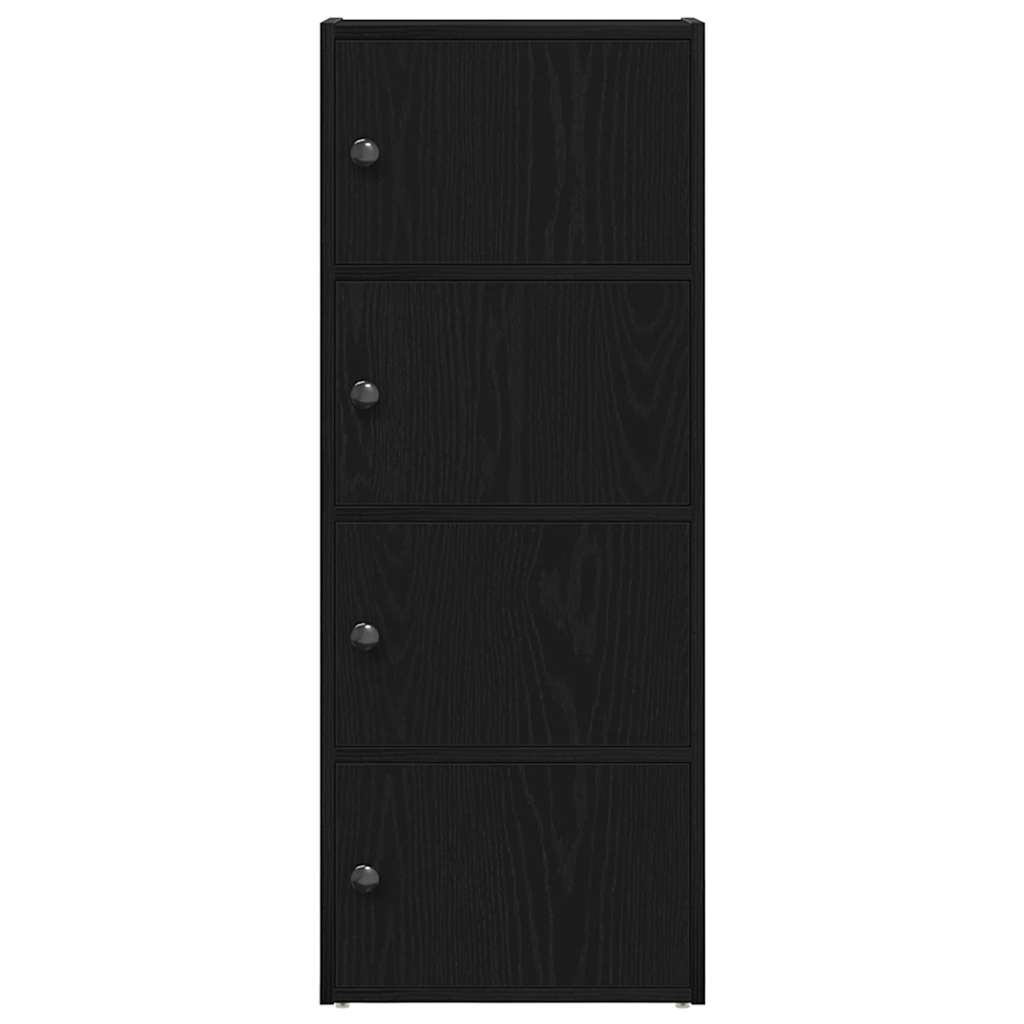 Bookshelf Black Oak Look 40x24x102 cm Wood Material