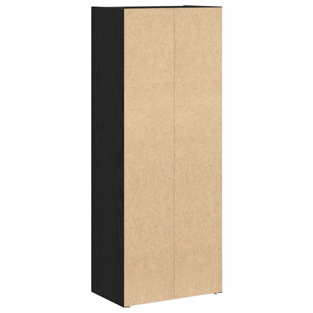 Bookshelf Black Oak Look 40x24x102 cm Wood Material