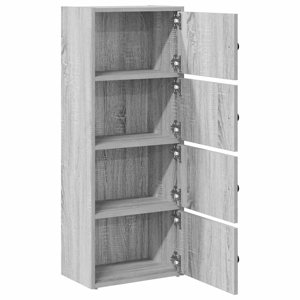 Bookshelf Gray Sonoma 40x24x102 cm Wood Material