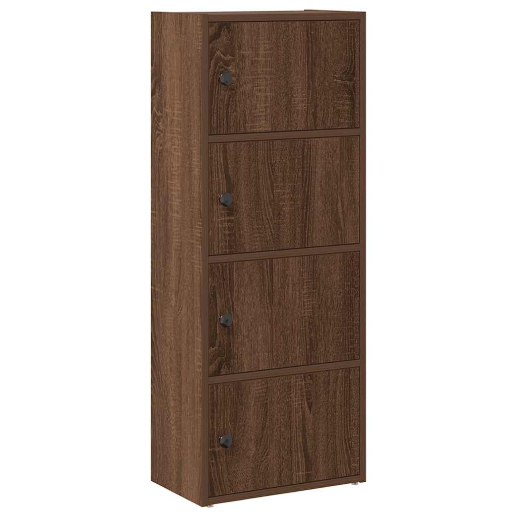 Bookshelf Brown Oak Look 40x24x102 cm Wood Material