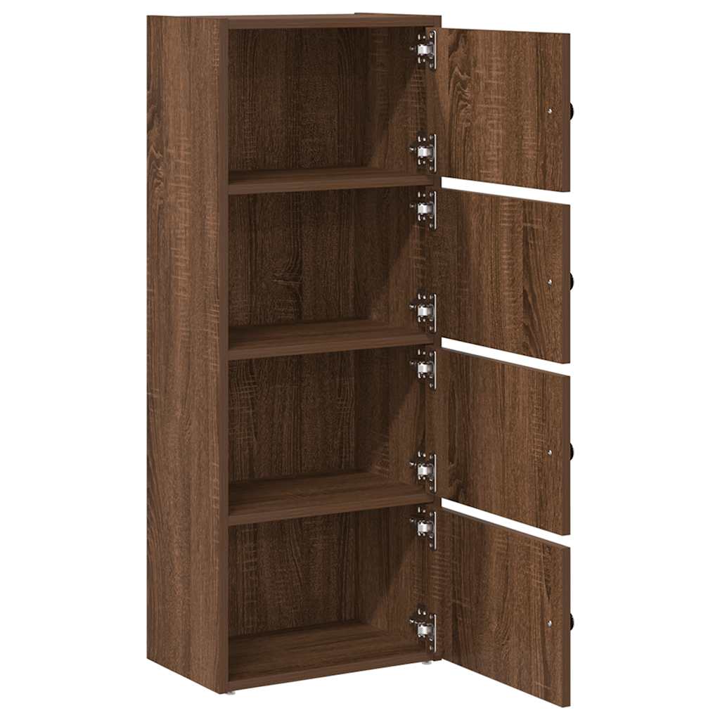 Bücherregal Braun Eichen-Optik 40x24x102 cm Holzwerkstoff