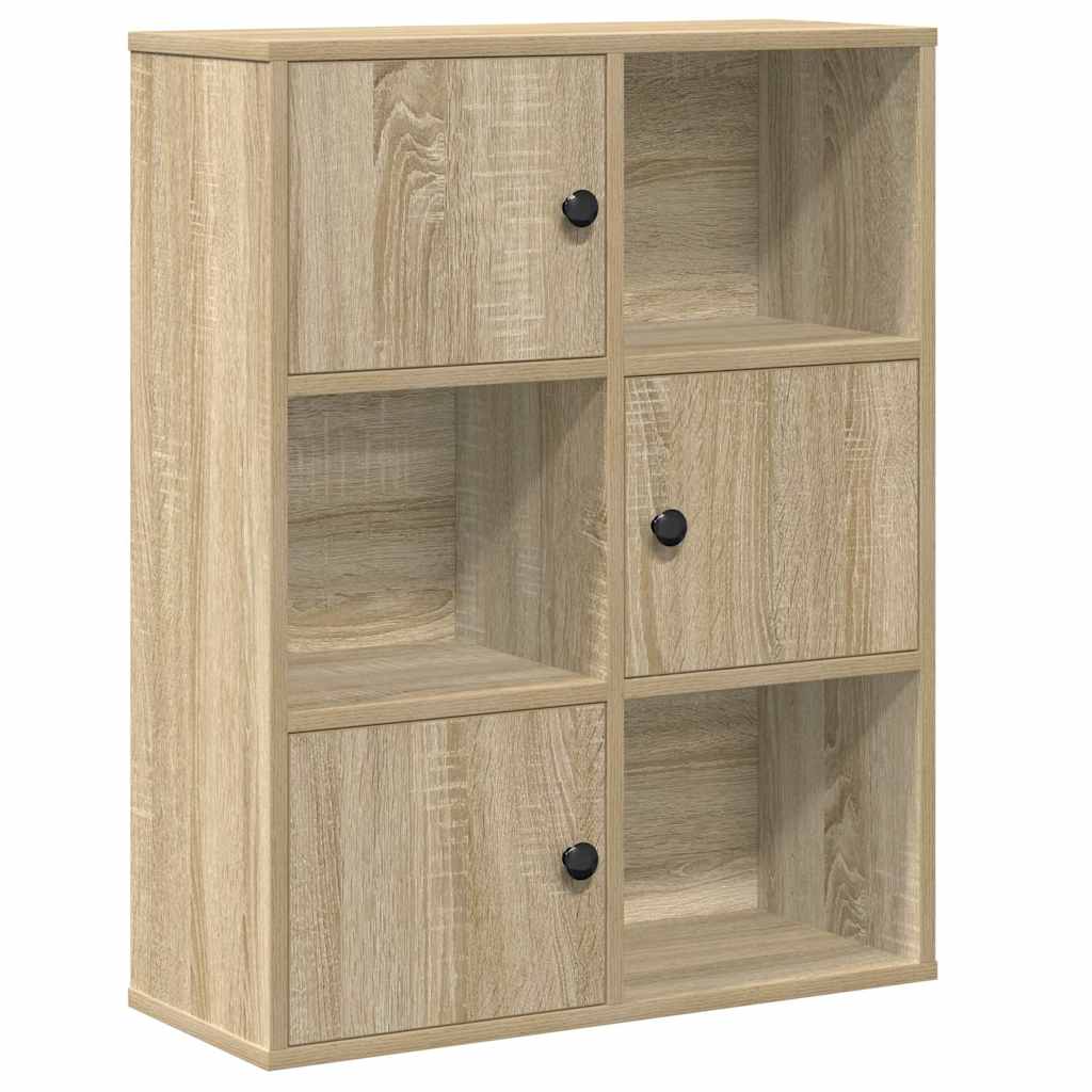 Bücherregal Sonoma-Eiche 60x24x76,5 cm Holzwerkstoff