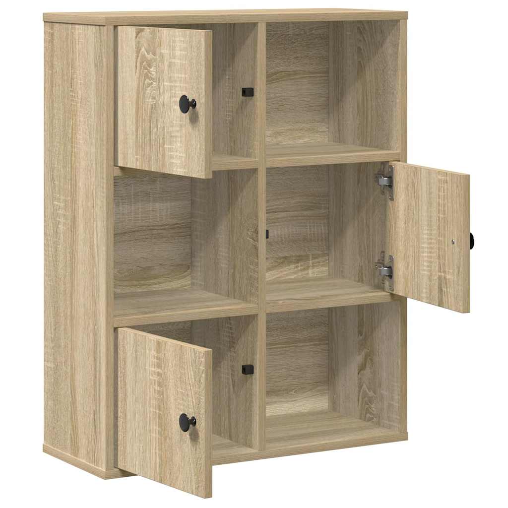 Bücherregal Sonoma-Eiche 60x24x76,5 cm Holzwerkstoff