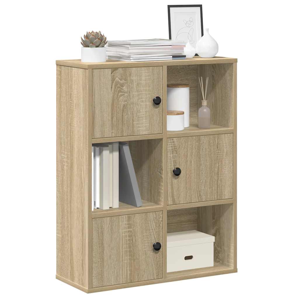 Bücherregal Sonoma-Eiche 60x24x76,5 cm Holzwerkstoff