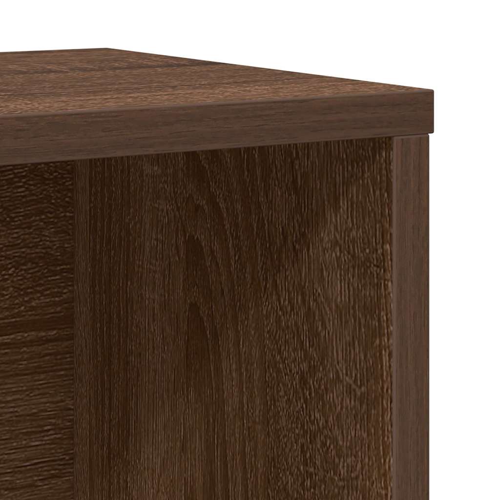 Bookshelf Brown Oak Look 60x24x76.5 cm Wood Material