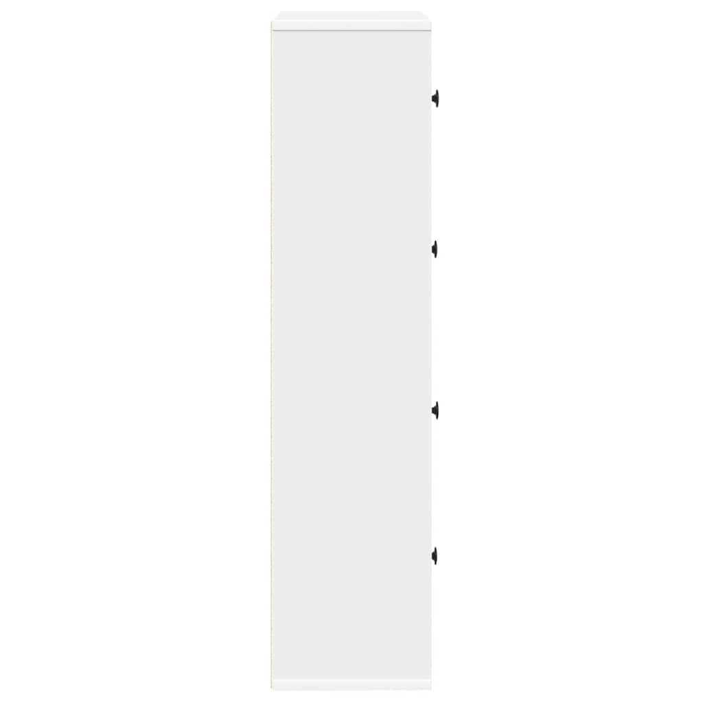 Bookshelf White 60x24x101.5 cm Wood Material