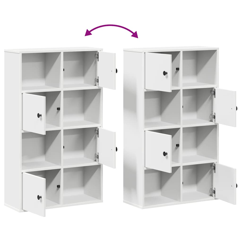 Bookshelf White 60x24x101.5 cm Wood Material