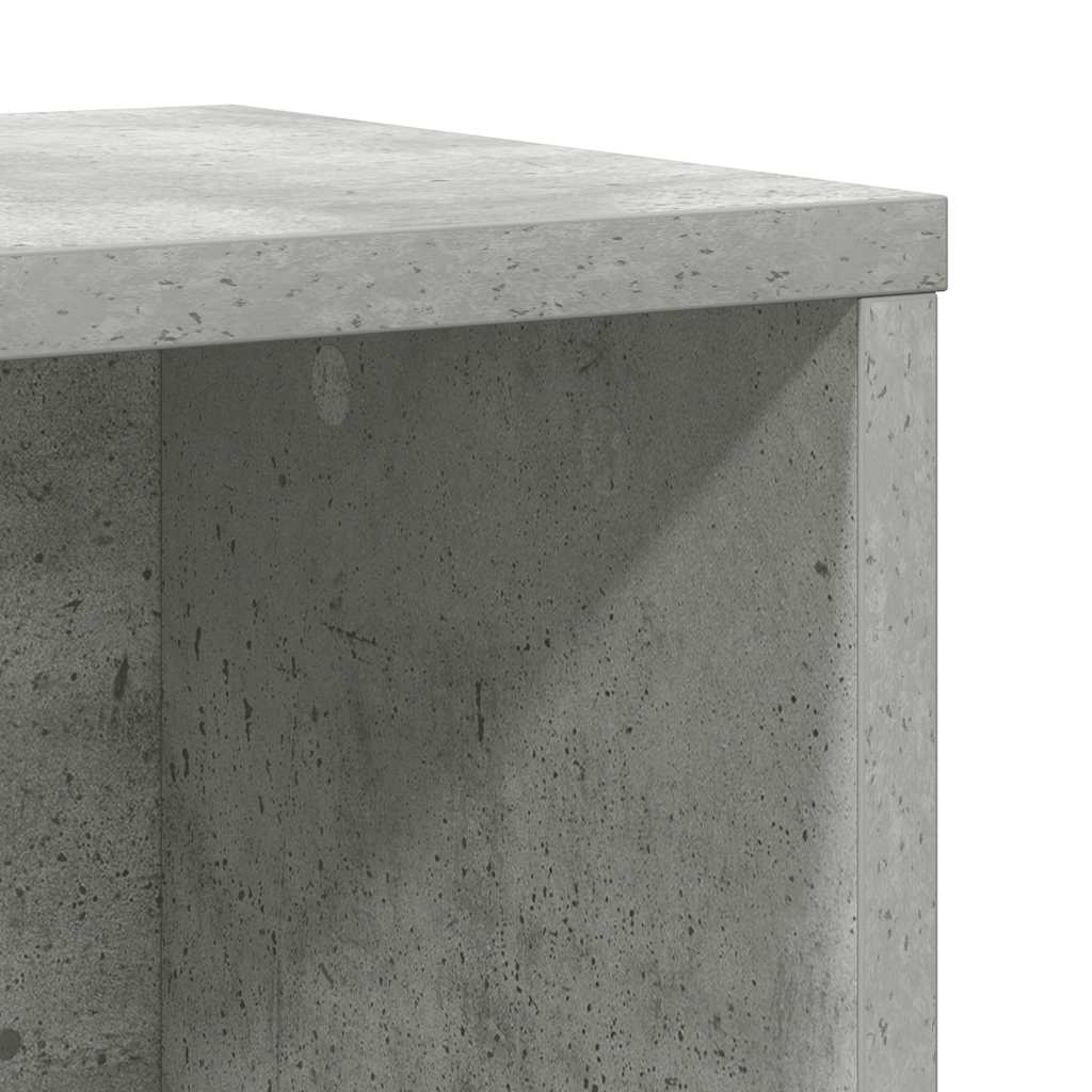 Bookshelf Concrete Grey 60x24x101.5 cm Wood Material