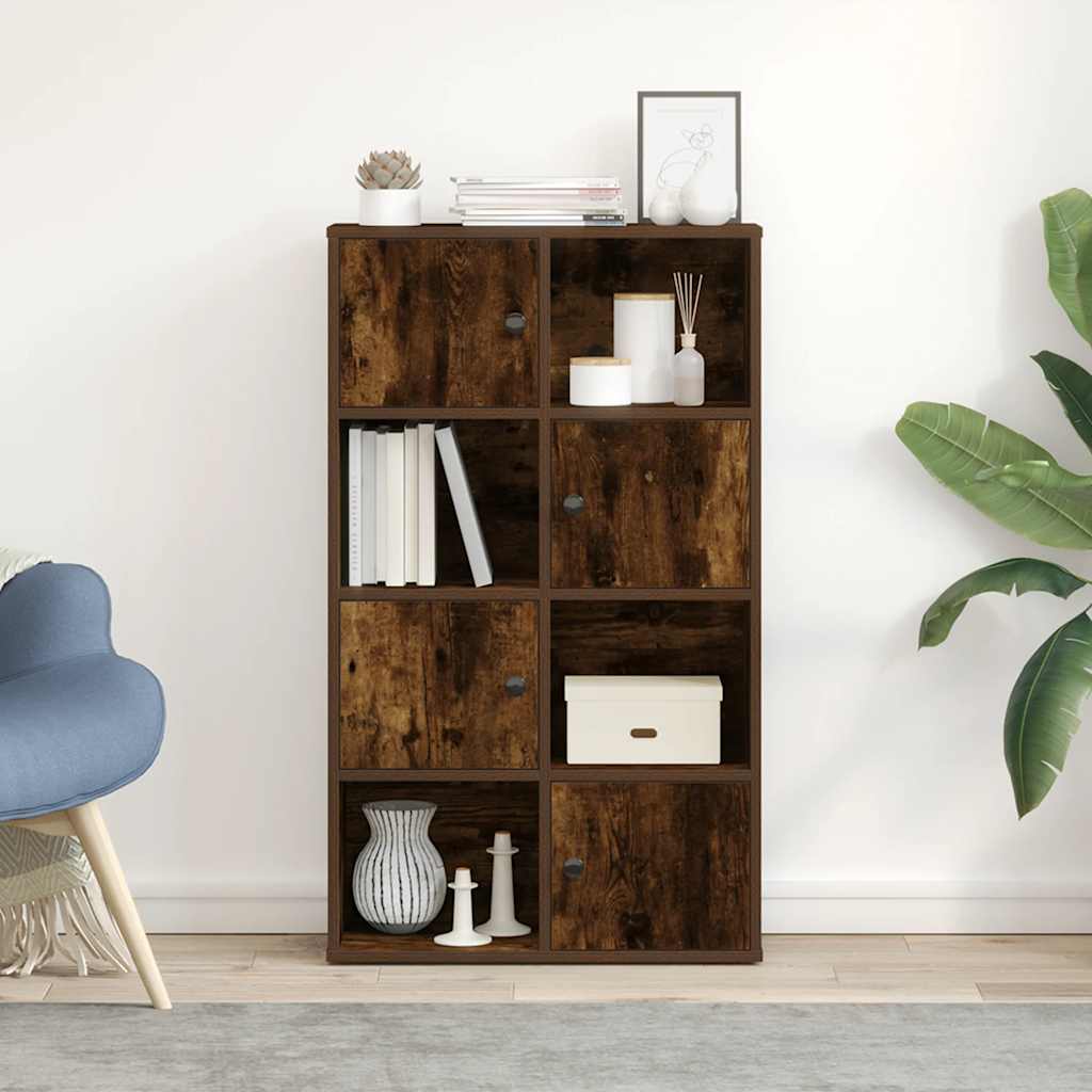 Bookshelf Smoked Oak 60x24x101.5 cm Wood Material