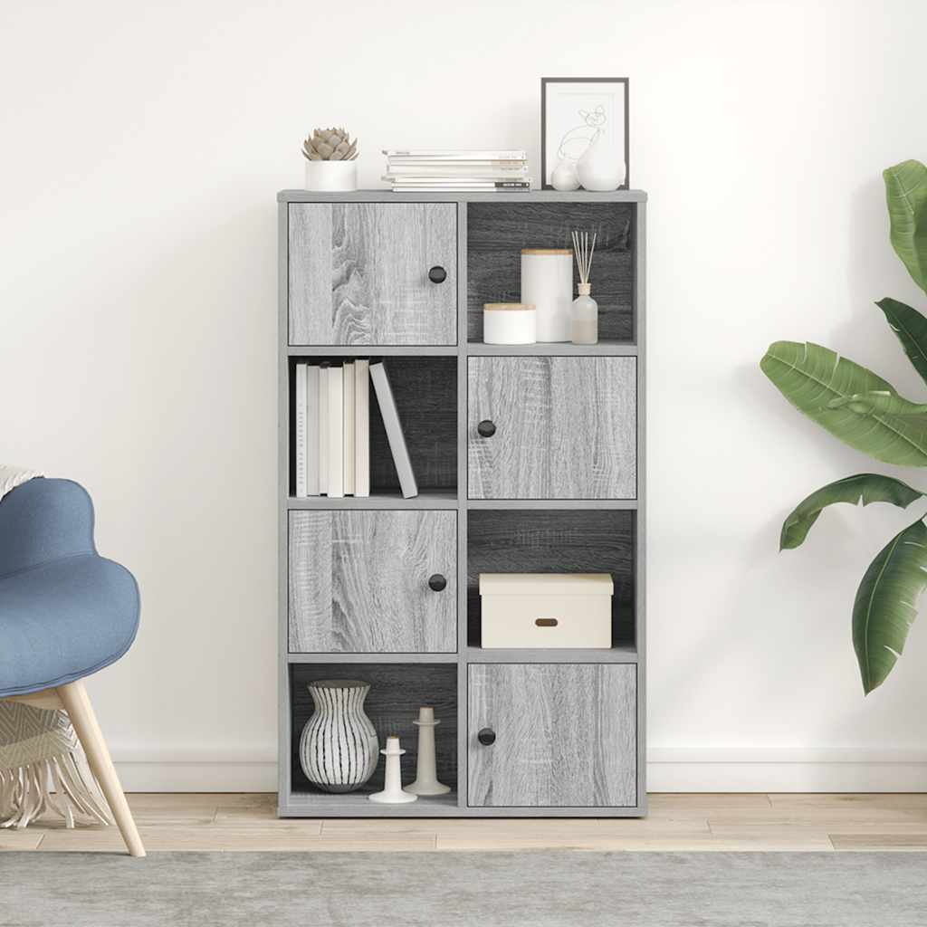 Bookshelf Gray Sonoma 60x24x101,5 cm Wood Material