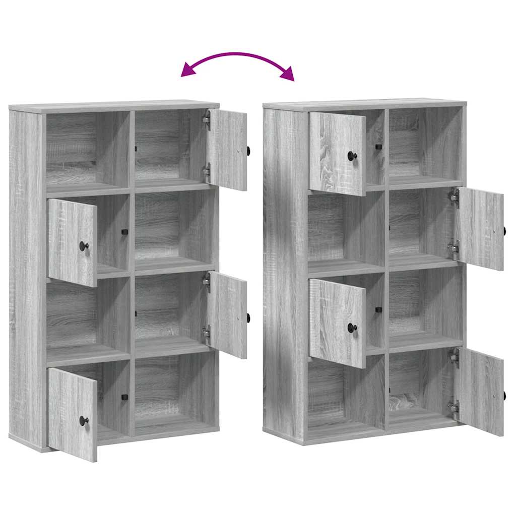 Bookshelf Gray Sonoma 60x24x101,5 cm Wood Material