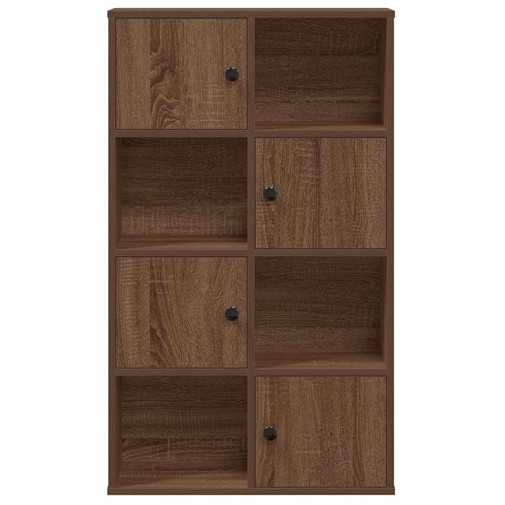 Bookshelf Brown Oak Look 60x24x101.5 cm Wood Material