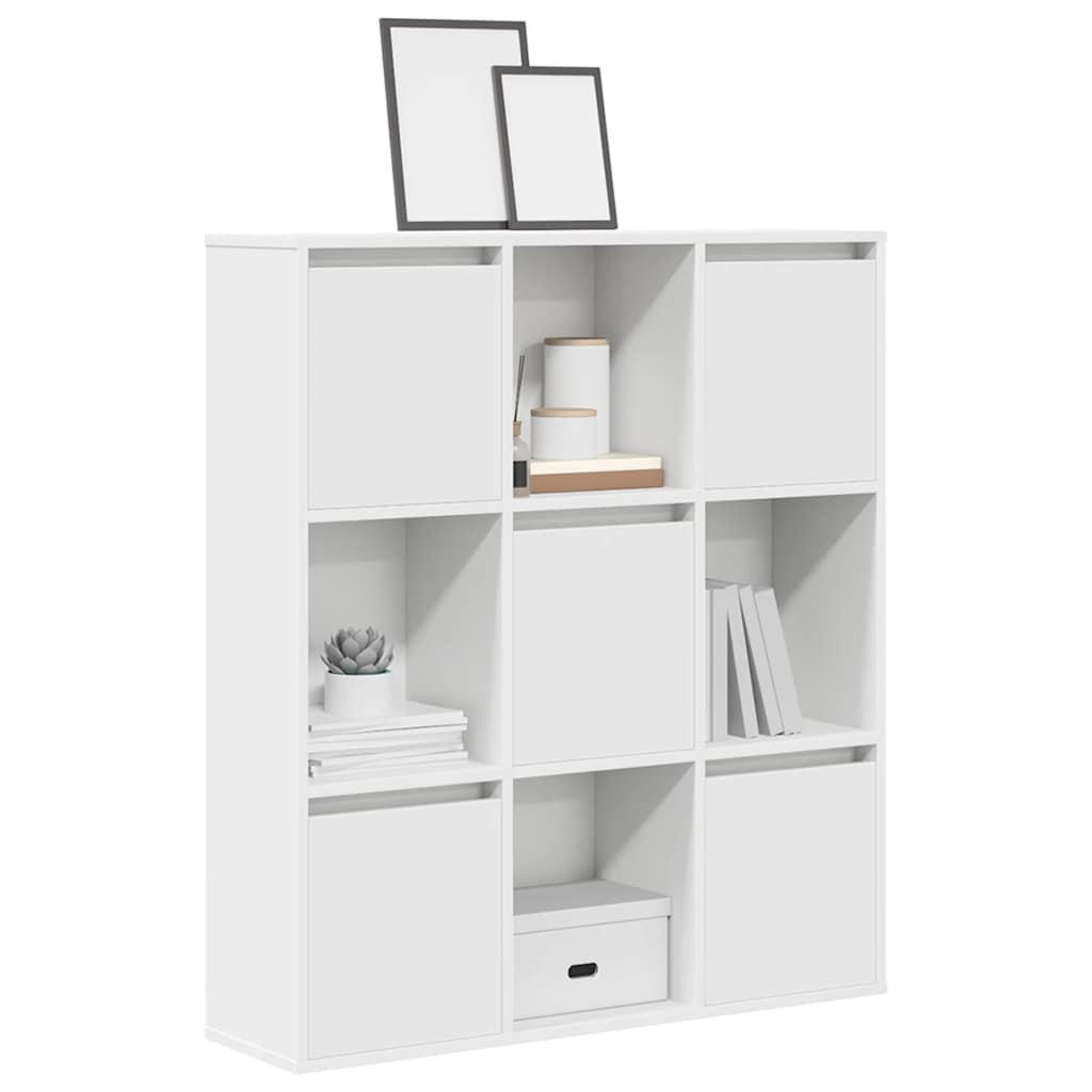 Bookshelf White 89x24x101.5 cm Wood Material