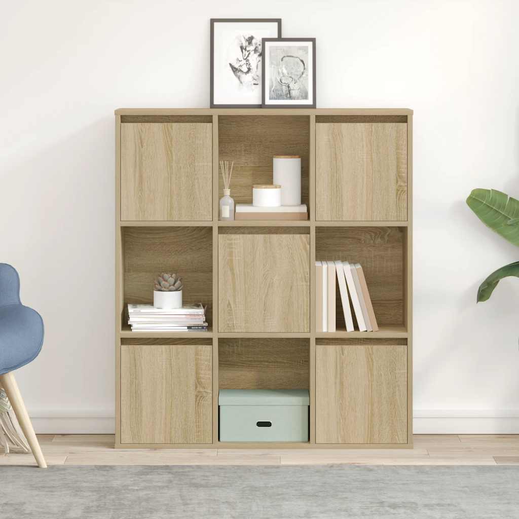 Bookshelf Sonoma Oak 89x24x101.5 cm Wood Material