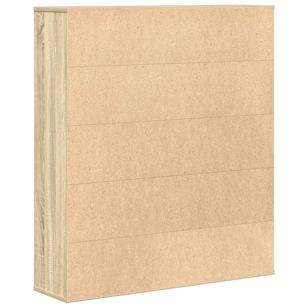 Bücherregal Sonoma-Eiche 89x24x101,5 cm Holzwerkstoff