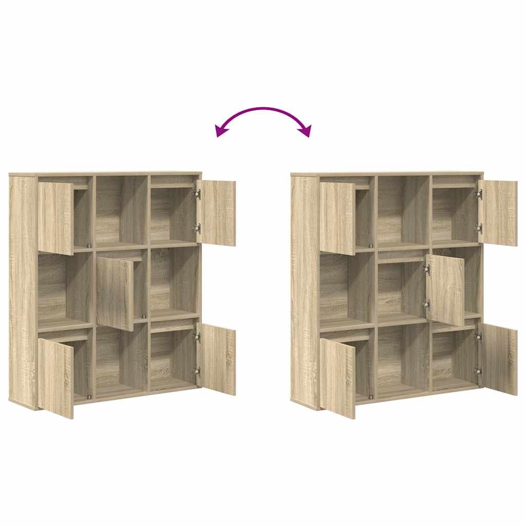 Bookshelf Sonoma Oak 89x24x101.5 cm Wood Material