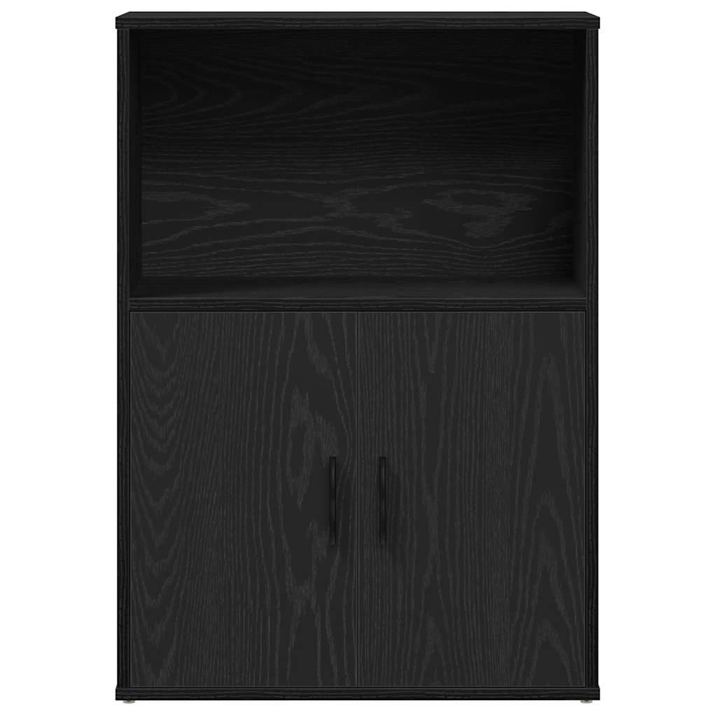 Bookshelf Black Oak Look 60x24x85 cm Wood Material