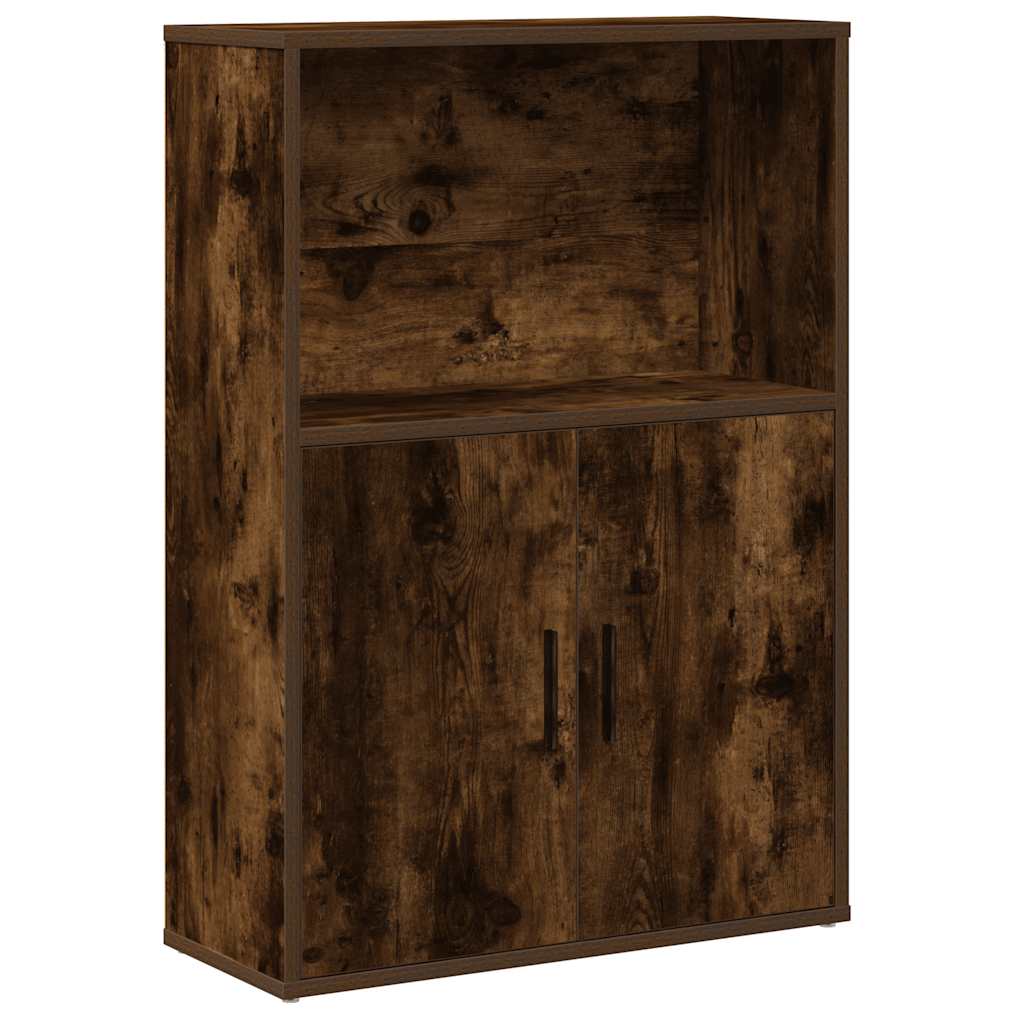 Bookshelf Smoked Oak 60x24x85 cm Wood Material