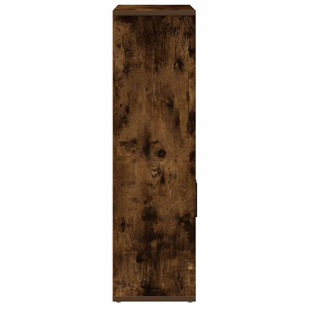 Bookshelf Smoked Oak 60x24x85 cm Wood Material