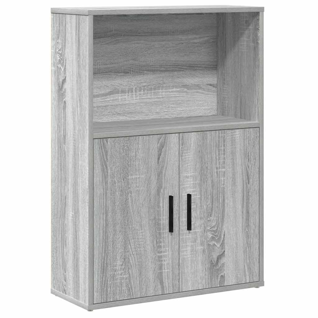 Bücherregal Grau Sonoma 60x24x85 cm Holzwerkstoff