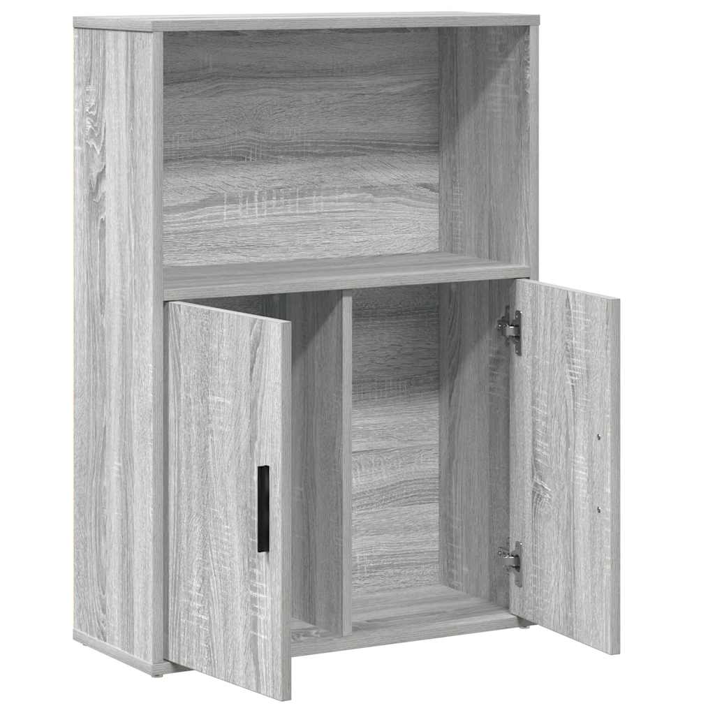 Bücherregal Grau Sonoma 60x24x85 cm Holzwerkstoff