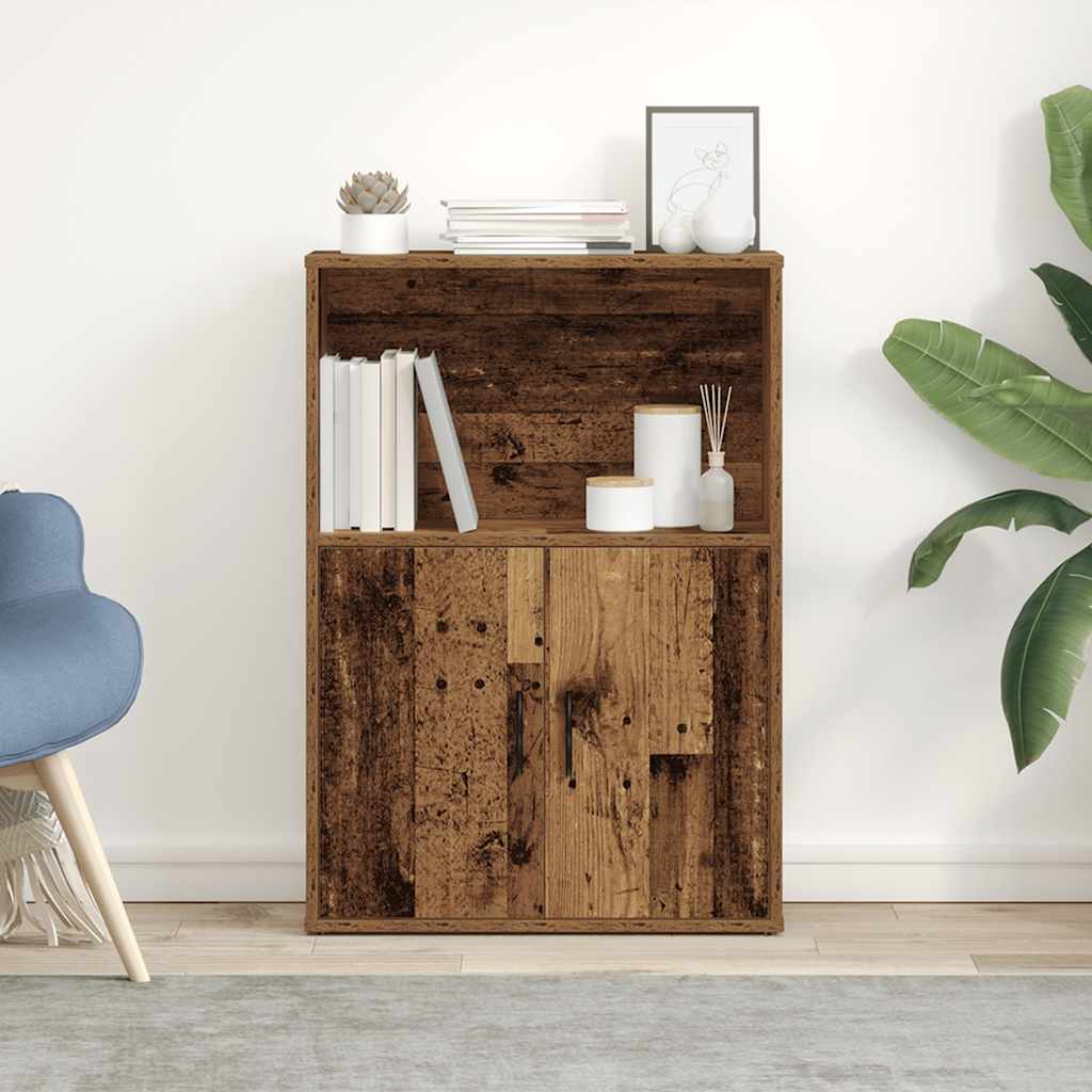 Bookshelf old wood look 60x24x85 cm wood material