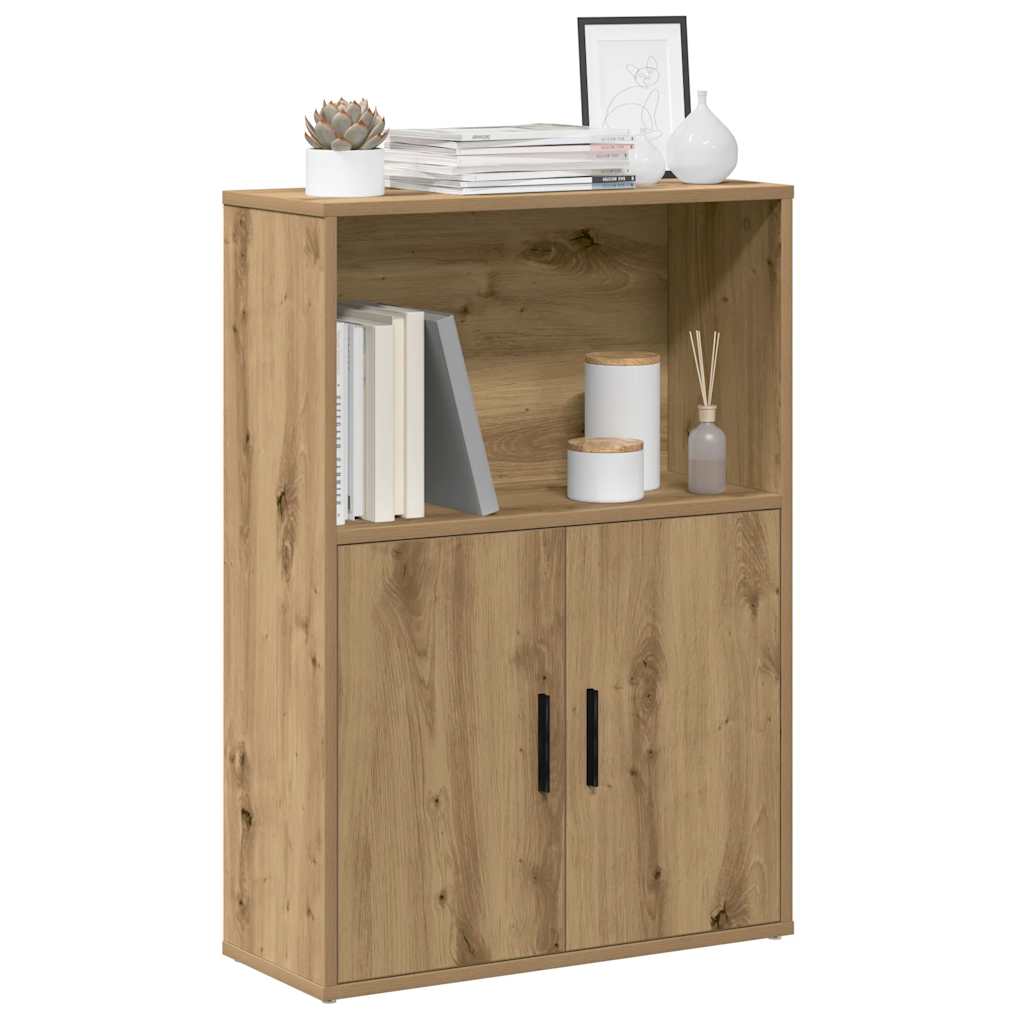 Bookshelf Artisan Oak 60x24x85 cm Wood Material