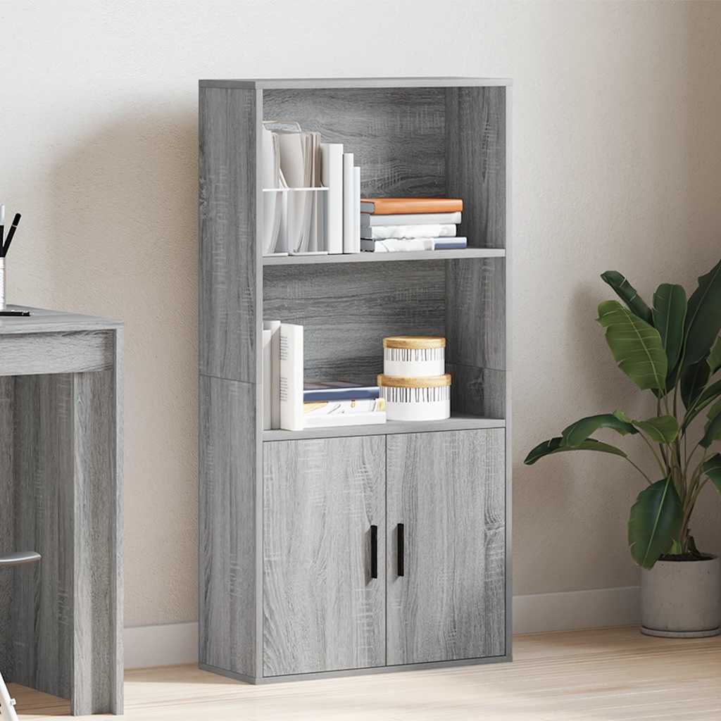 Bookshelf Gray Sonoma 60x24x120 cm Wood Material