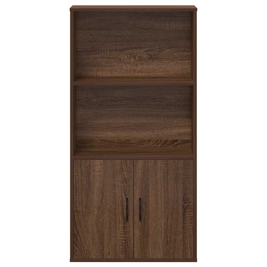 Bookshelf Brown Oak Look 60x24x120 cm Wood Material