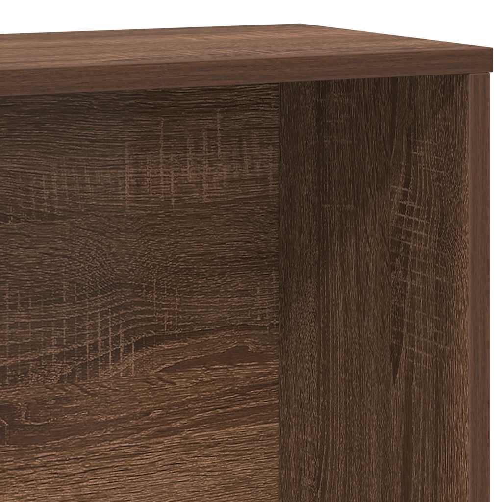 Bookshelf Brown Oak Look 60x24x120 cm Wood Material