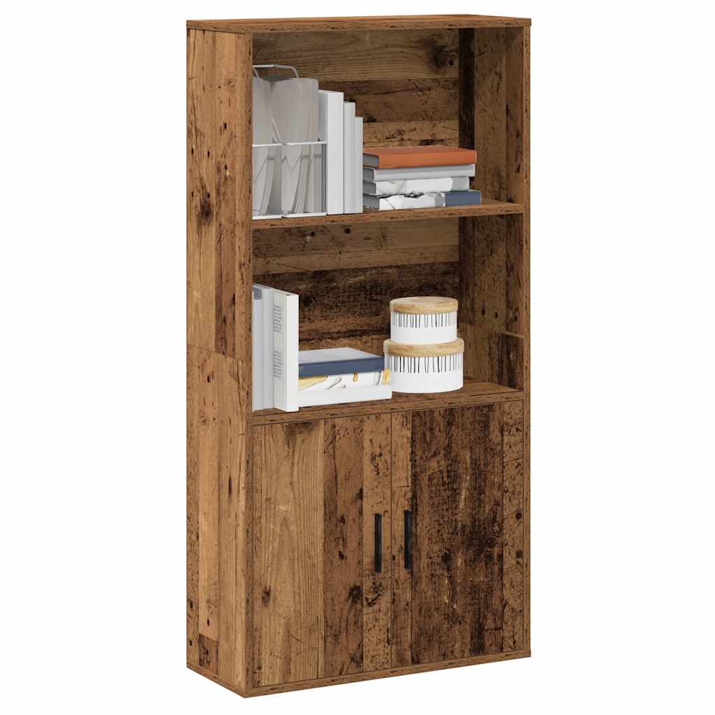 Bookshelf old wood look 60x24x120 cm wood material