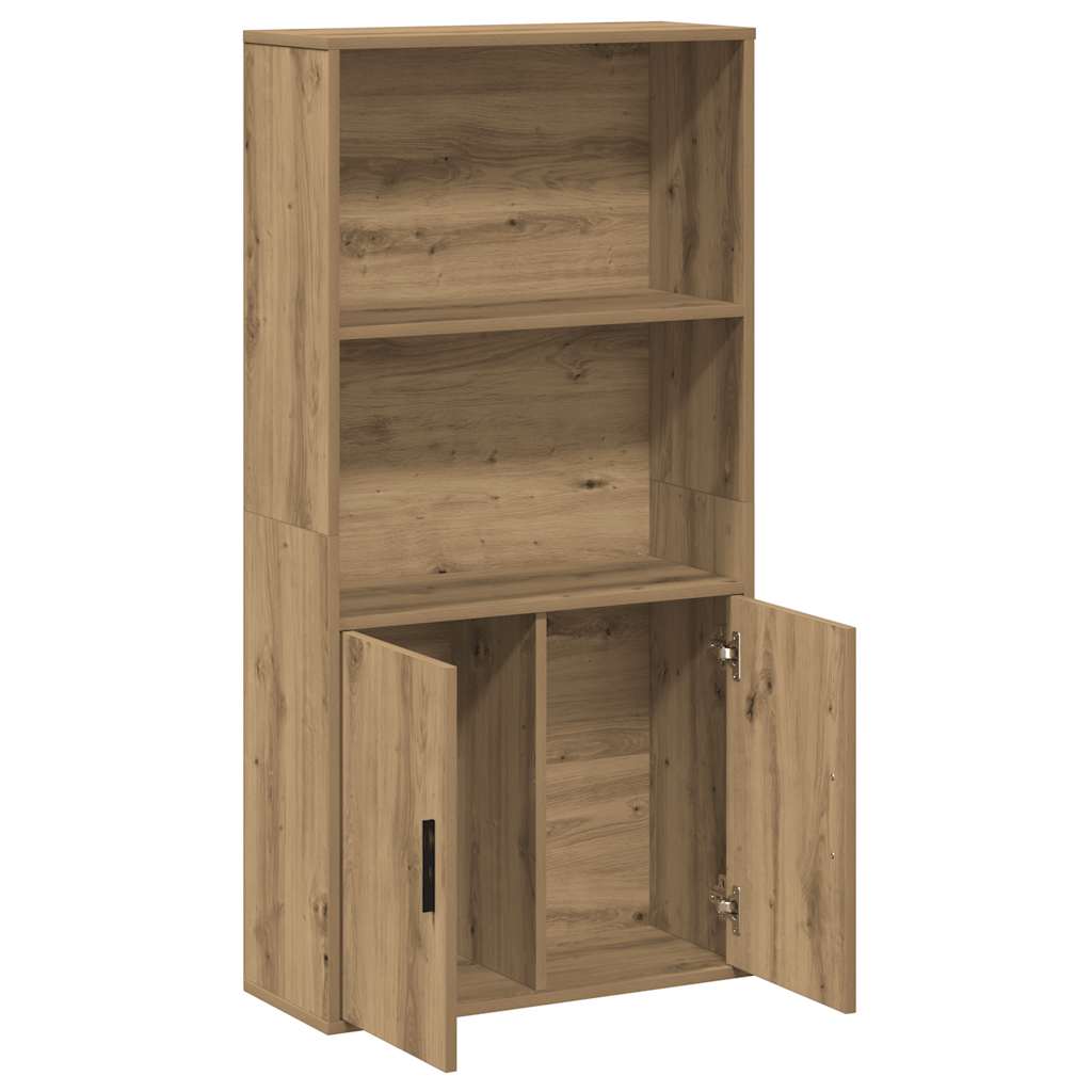 Bookshelf Artisan Oak 60x24x120 cm Wood Material