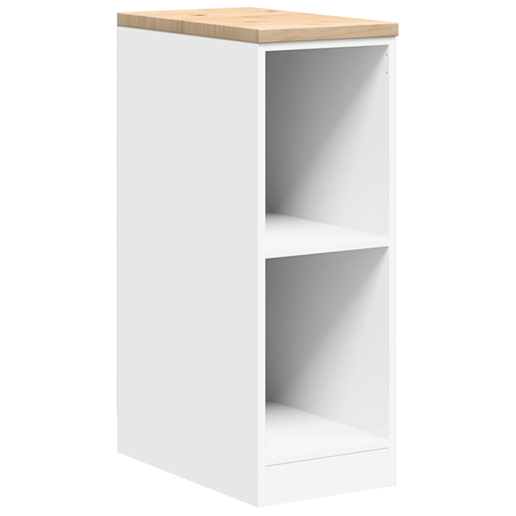 Garage Storage Cabinet White 30x51x85 cm Solid Pine